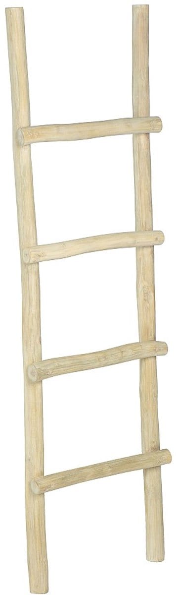 Vente-unique Handdoekenrek ladder van massief teakhout - Naturelkleur - FODNA