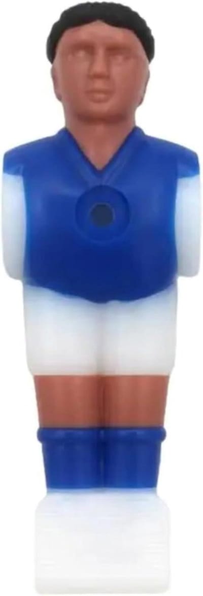 Tafelvoetbalpoppetje - Speler figuur - Spel reparatie - Klassiek design - 110 x 37mm - Blauw wit