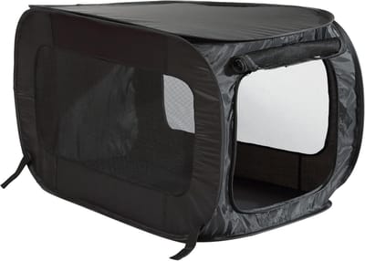 Reis Bench - Draagbare Kennel - Dieren Vervoeren - Opvouwbaar Ontwerp - 91 x 56 x 56 cm - Zwart