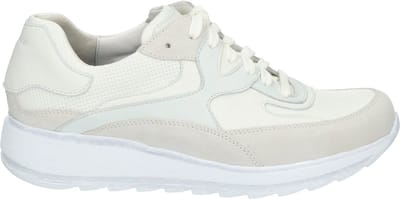 Durea - 6272 H - Lage sneakersDames sneakers - Kleur: Wit/beige - Maat: 37