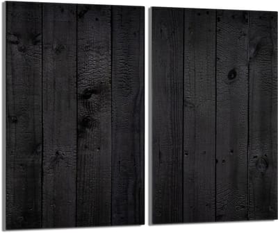 TMK ArtDeko Glas - Kookplaat Beschermplaat - 2x30x52 cm - Houtdesign