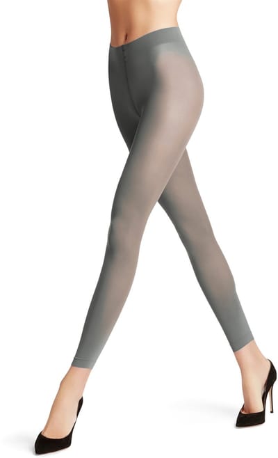 FALKE Pure Matt eenkleurig materiaal ondoorzichtig 50 DEN legging dames grijs - maat S