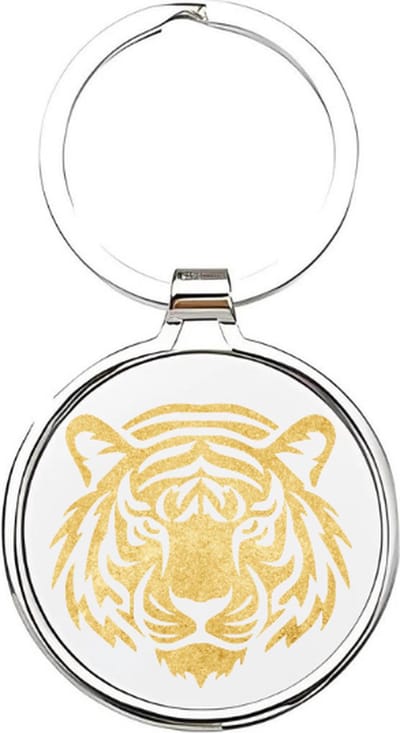 Akyol - Tijger Sleutelhanger - tijger - Dierenliefhebbers - welp - tiger - katachtige - koning van de jungle - leeuw - dier uit de jungle - dierentuindier - cyperse kat - Bengaalse tijger - Sumatraanse tijger - 4 x 7,5 CM