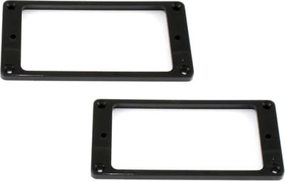Allparts PC0741003 Flat Profile Humbucking Pickupringen - Zwart (2 stuks)