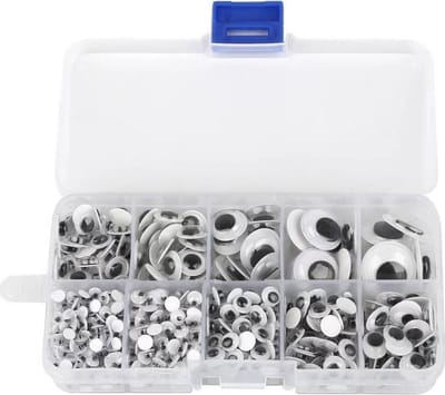 Winkrs Googly eyes - Wiebel oogjes / ogen - doos van 700 stuks verschillende afmetingen - wiebelogen - wiebeloogjes