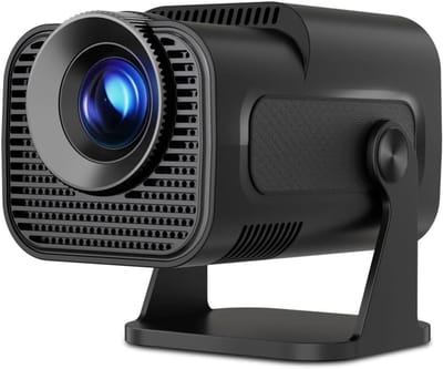 Draagbare Mini Projector - Home Cinema Projector - Films Kijken - 180° Draaibare Beaming - 200 inch Scherm - Zwart