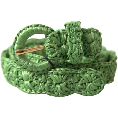Dolce & Gabbana Groene Viscose Geweven Skinny Tailleband