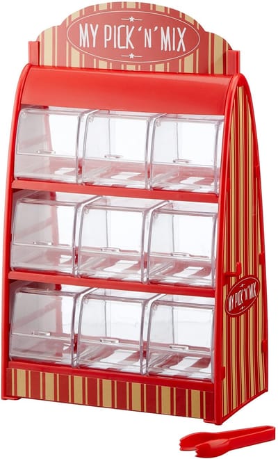 Allecto - Candy dispenser - Snoepautomaat - Retro design - 25 x 18 x 9,5 cm - Geschikt voor kinderen - Perfect voor feestjes