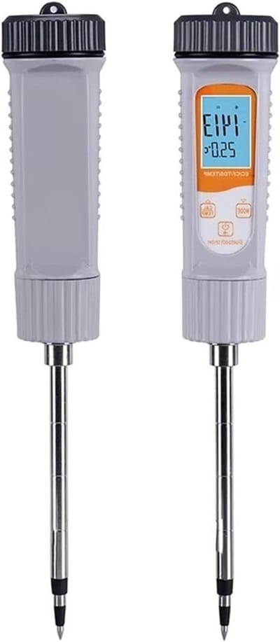 Bodemtester 4-in-1 - Bodemvoeding Analysator - Planten Verzorgen - Bluetooth Data Logger - 0-10000 ppm - Wit