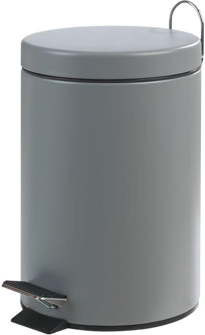 Pedaalemmer Afvalbak - Prullenbak Bakje - Hygiënisch Afval Scheiden - Voetmechanisme - 3 Liter - Grijs