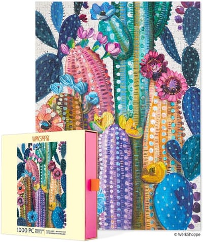 Puzzel Cactus Bloesem Woestijnlandschap 1000 Stukjes