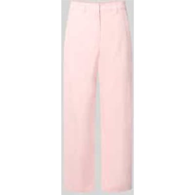 straight fit broek van katoenmix