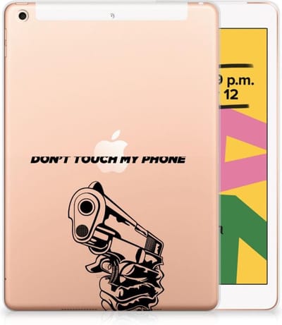Apple iPad 10.2 | iPad 10.2 (2020) | 10.2 (2021) Print Case Gun Don't Touch My Phone