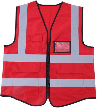Dailygoods- Reflecterend Vest - Hoge Zichtbaarheid - Veiligheidsvest - Fluorescerend - Gebreid Gaas - Maat Normaal - Gewicht 171 g