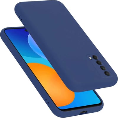 Cadorabo Hoesje geschikt voor Huawei P SMART 2021 in LIQUID BLAUW - Beschermhoes gemaakt van flexibel TPU silicone Case Cover