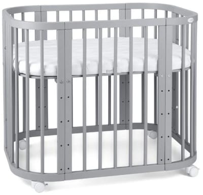 Multifunctioneel 5 in 1 Babybed / peuterbed incl. matras - Grijs