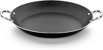 Paella Pan - Koekenpan - Gerechten Bereiden - Antiaanbaklaag - 42 cm - Zwart