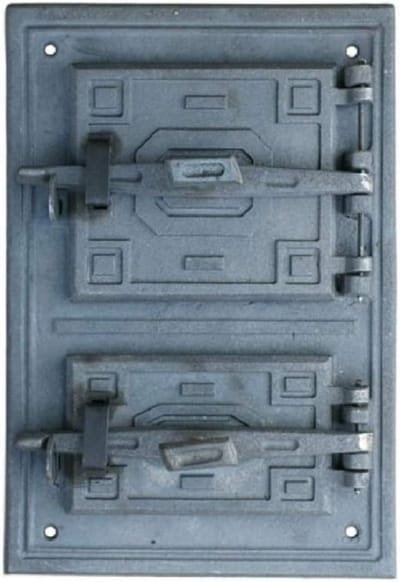 Gietijzeren Deur voor Kachel, Open Haard of Oven - Inspectie/Bakdeur (47 x 32.5 cm)