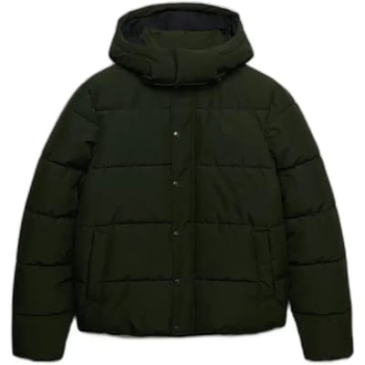 Superdry Jas Premium Hood Puffer Jkt M5012429a Surplus Goods Olive Green Mannen Maat - XXL