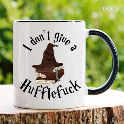 I don't give a Hufflef mok - Harry potter - Moederdag cadeautje - Hogwarts Legacy - Verjaardag cadeau vrouw - Cadeau voor man - Cadeau voor vrouw - Mok met tekst - Mokken - Best Cadeautjes - Koffie mok