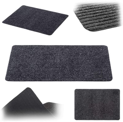 KADAX Antislip Vuilvangmat Voor Binnen en Buiten, Weerbestendige Deurmat Voor Entree en Huisdeur (Grijs, 60 x 40 cm)