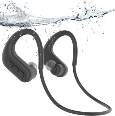 Draadloze Zwemkoptelefoon met Bluetooth 5.4, Waterdichte In Ear Hoofdtelefoon IPX8, 8G MP3 Speler voor Zwemmen, Hardlopen en Surfen