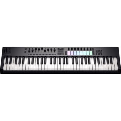 Novation Launchkey 61 MK4 - MIDI Keyboard Controller - 61 Semi-Gewogen Toetsen - 16 FSR Pads - 9 Faders - OLED Display - USB-C