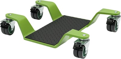 TRUTZHOLM - Motorfiets Manoeuvreerhulp - 450 kg - Rangeerplaat Middenbok - Motor Trolley Plat 360° Draaibaar Groen
