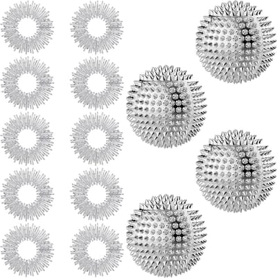 12-delige Acupressuurset met Ringen en Massageballen voor Stressvermindering, Ontspanning en Verbeterde Concentratie