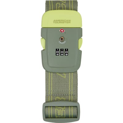 American Tourister Luggage Strap Kofferriem/TSA-slot Olive/Lime
