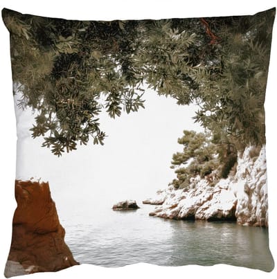 Sierkussens - Kussentjes Woonkamer - 50x50 cm - Rotsen - Zee - Boom - Groen