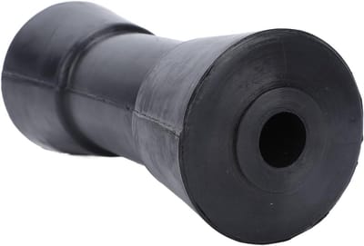 Kielrol boottrailer 6 inch - zware PU kielbootrol zwart - bootaccessoire voor trailer