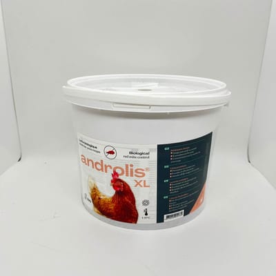 Androlis XL - Roofmijten tegen Bloedluis | Bloedluis bij Kippen | 50.000 Androlis XL | 100 kippen | 10 m2 | 100% natuurlijk | Veerluis | Vogelluis | Vogelmijt