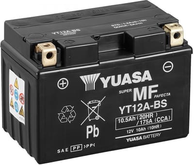 Batterie SLA Yuasa pour Moto Kawasaki 1000 Z 2014 à 2016 YT12A-BS / YT12A / 12V 10.5Ah Neuf
