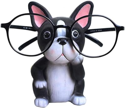 Brilhouder Hond - Brillenhanger Display - Bureau Decoratie - Schattig Dierenontwerp - 7 x 7.5 x 12 cm - Zwart