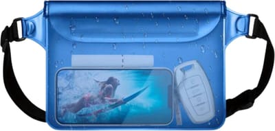 Bovista Waterdichte Telefoonhoesjes - Waterdicht Telefoonzakje - Waterproof Festival Opbergtasje - Documententasje - Waterbestendig - Blauw