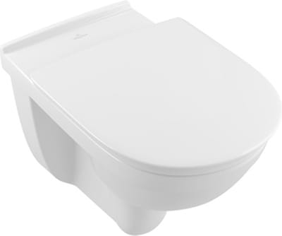 Villeroy & Boch ViCare - Wandcloset voor mensen met beperkte bewegingsmogelijkheden, afvoer achteraan, DirectFlush, CeramicPlus, alpine wit 4695R0R1