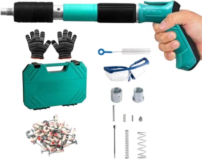 Elektrische Spijker - Nagelmachine Tackers - Wandbevestiging Bouw - Sterke Penetratie - 36 cm - Zilver