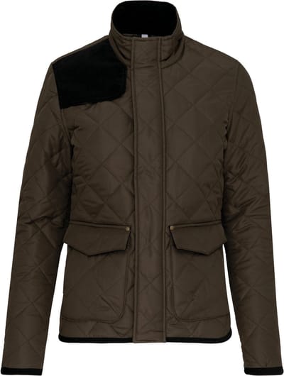 Kariban Gewatteerde herenjas K6126 - Mossy Green / Black - M