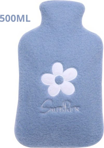 Nivard Warmwaterzak - Knuffel Kruik - Warmwaterkruik - Warmtekussen - Warmtekruik - Bag - 500ML - Blauw