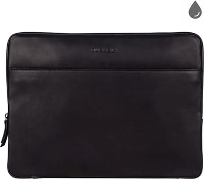 BURKELY Rain Riley Laptopsleeve - 15.6 inch Clutch - Zwart