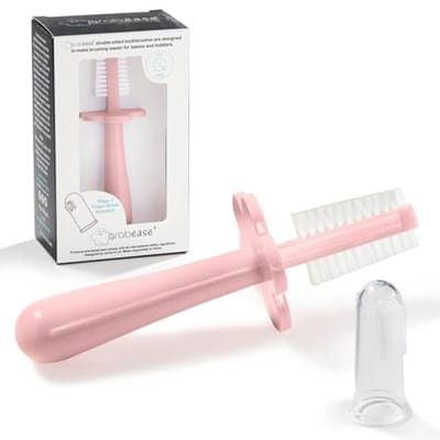 Dubbelzijdige Tandenborstel voor Baby's en Peuters - Ergonomisch en Veilig - Geschikt voor 6 maanden tot 4 jaar