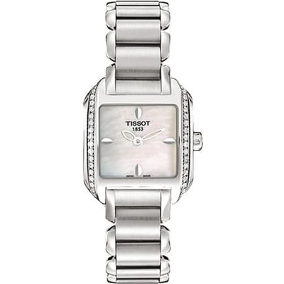 Tissot Seastar Serie Kwarts Uurwerk Elegante Modehorloge Dameshorloges Wit Roestvrij Staal T02.1.385.71 Regular Watch Box,Silver Dial white