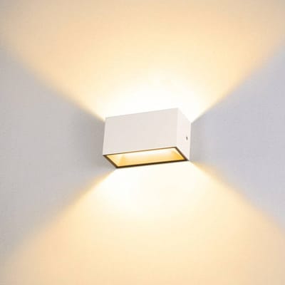 SLV SITRA LED buitenwandlamp Up/Down 20cm wit