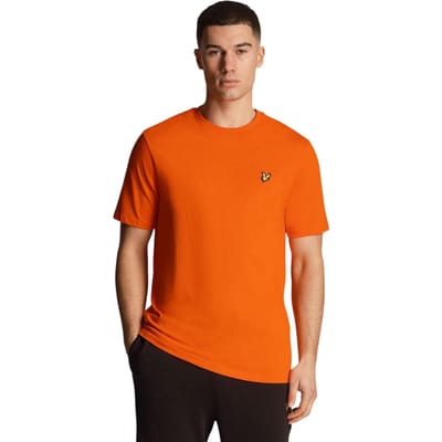 Lyle & Scott Heren Logo Crew Neck Regular T-shirt (Oranje)
