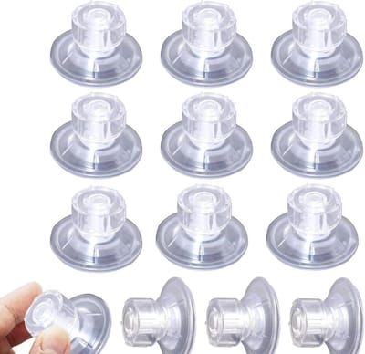 Set van 12 Verlichting voor Tent met Zijmontage Pads en Hoge Kwaliteit Zuignappen voor Caravan, Camper en Organizers
