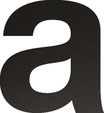 Huisnummer 22,5 cm - Letter a - Mat Zwart