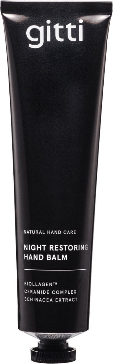 Gitti Night Restoring Hand Balm - handbalsem - handbalm - handverzorging - nachtverzorging - night - minimaal 82% natuurlijk - verzorgt de handen en voeten - unieke, sterke vegan formule
