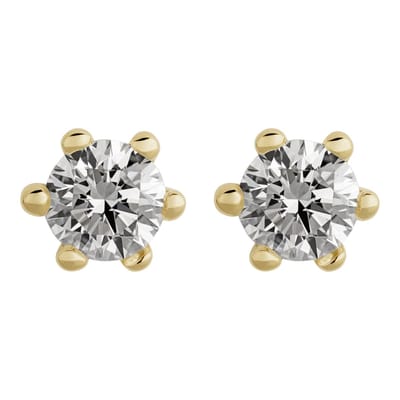 Orolino Ohrringe Gold 585 mit 2 natürlichen Brillanten zus. 0,30ct.