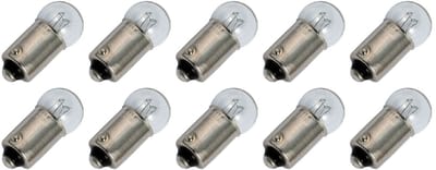 Signaallamp Ba9s 10V 0.5W - 50 mAh - 10 stuks - G11 Gloeilamp Ø11mm - 24mm - 2500K - Dimbaar